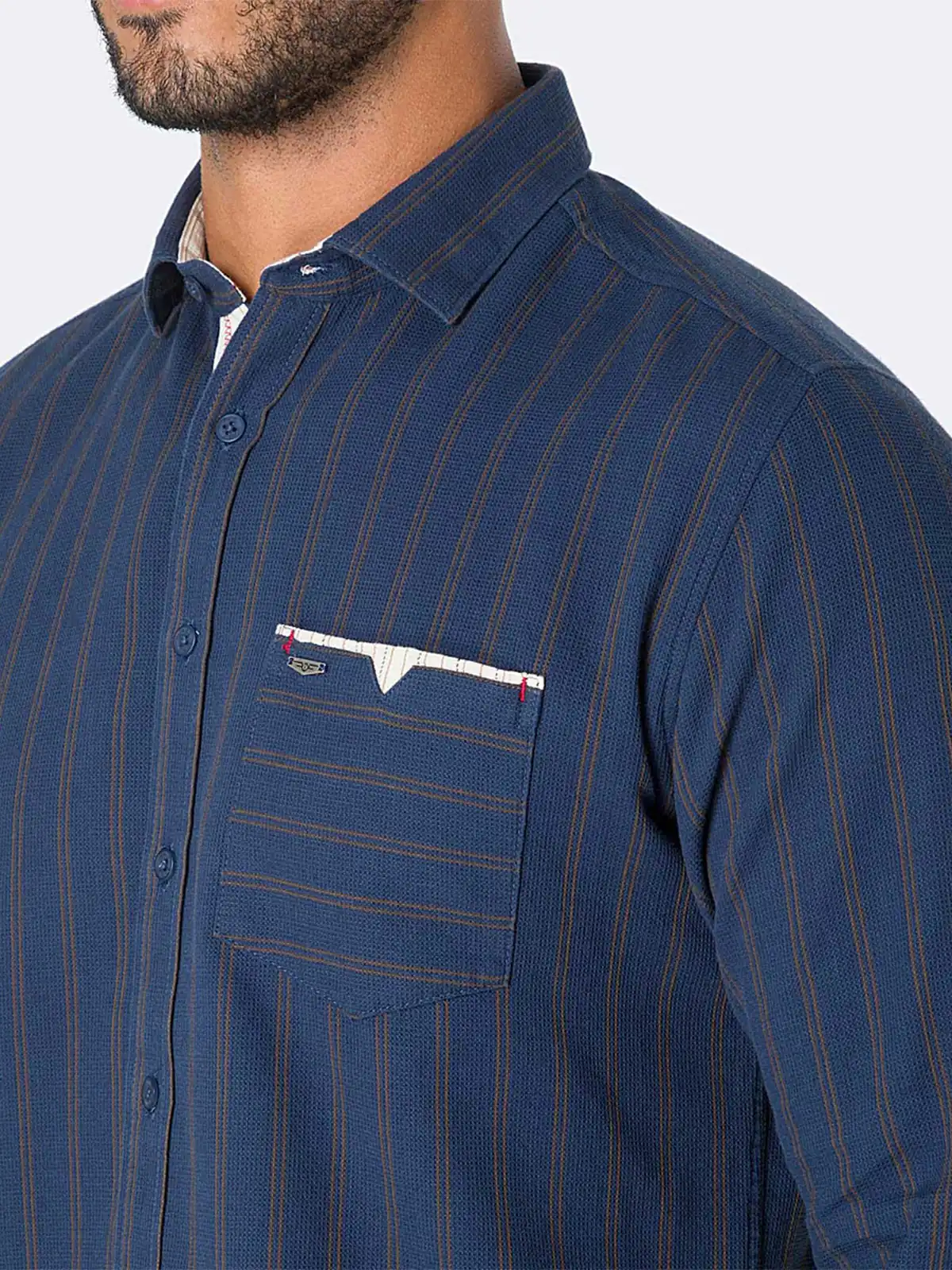 CAMISA MANGA LARGA HOMBRE PIONIER SANTORINO - 3