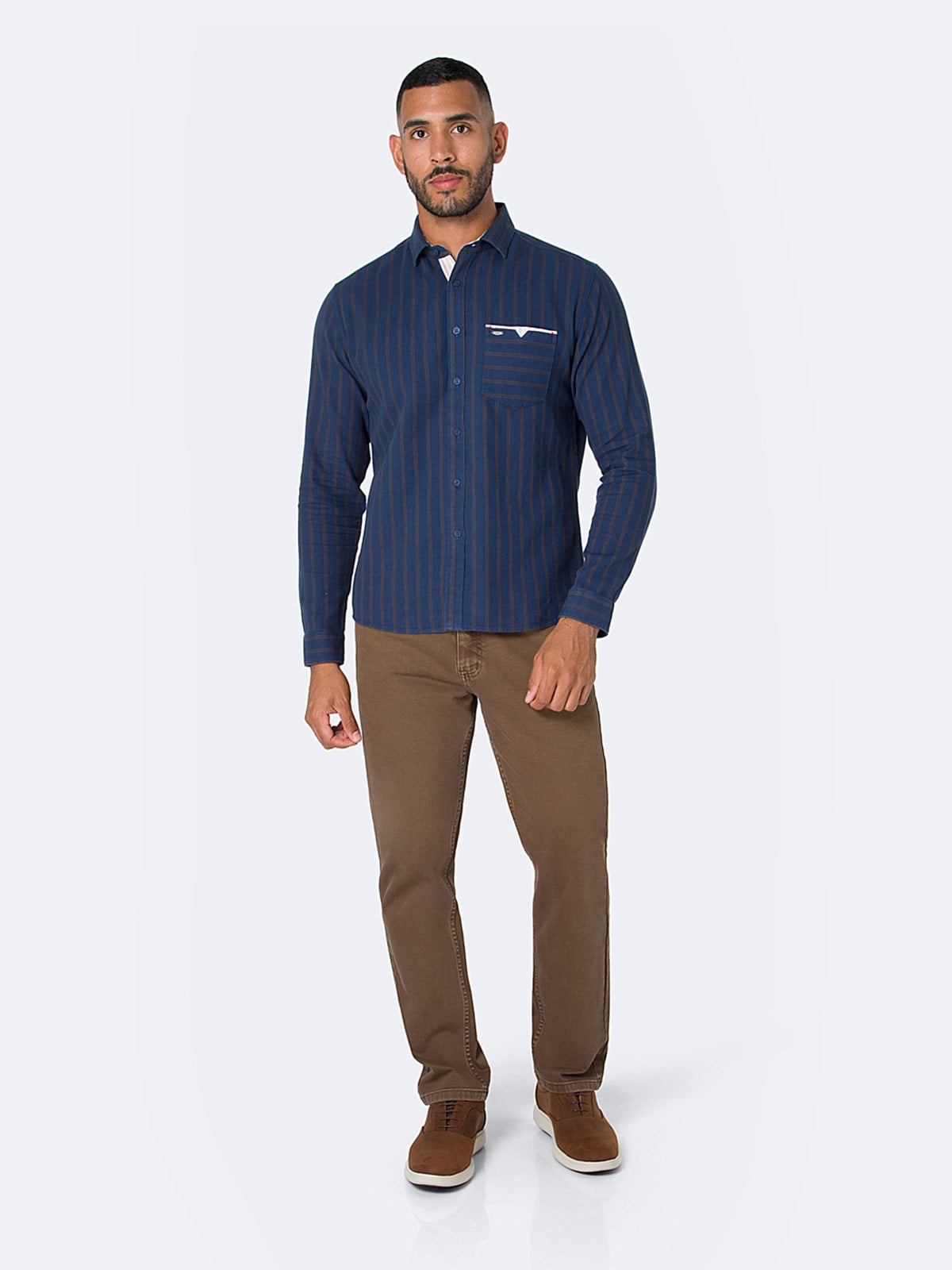 CAMISA MANGA LARGA HOMBRE PIONIER SANTORINO - 4