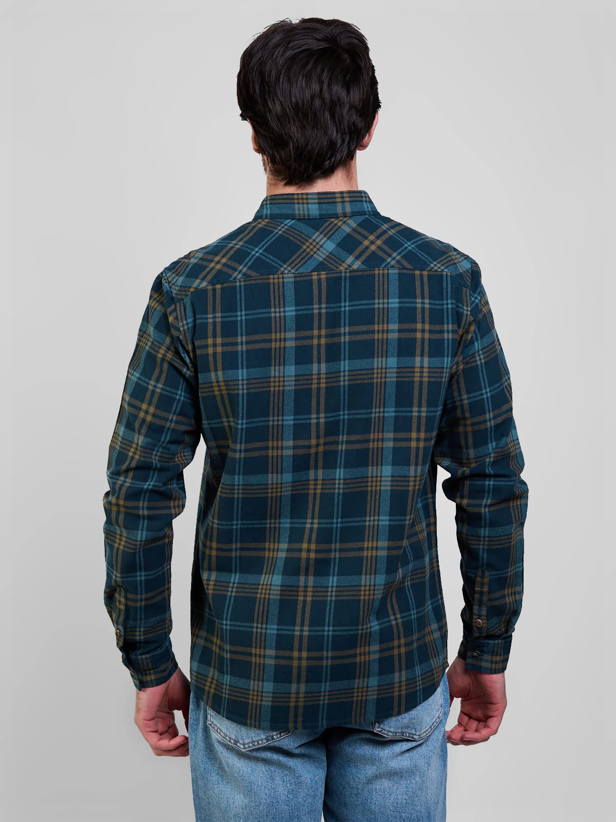 CAMISA MANGA LARGA HOMBRE MAUI AND SONS ESCOCES 5C855 - 2