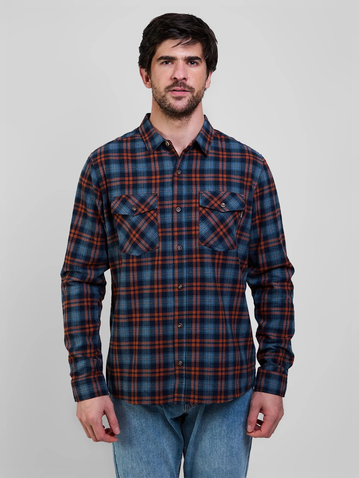 CAMISA MANGA LARGA HOMBRE MAUI AND SONS ESCOCES 5C856 - 1