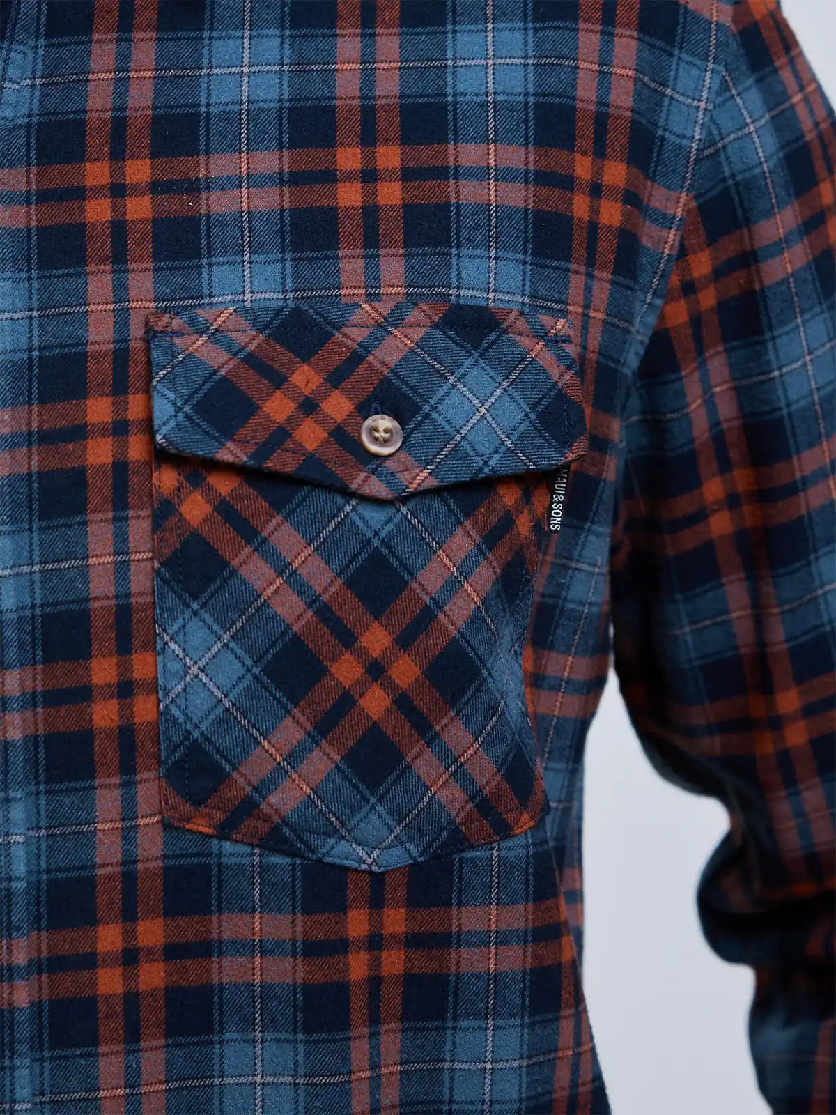 CAMISA MANGA LARGA HOMBRE MAUI AND SONS ESCOCES 5C856 - 4