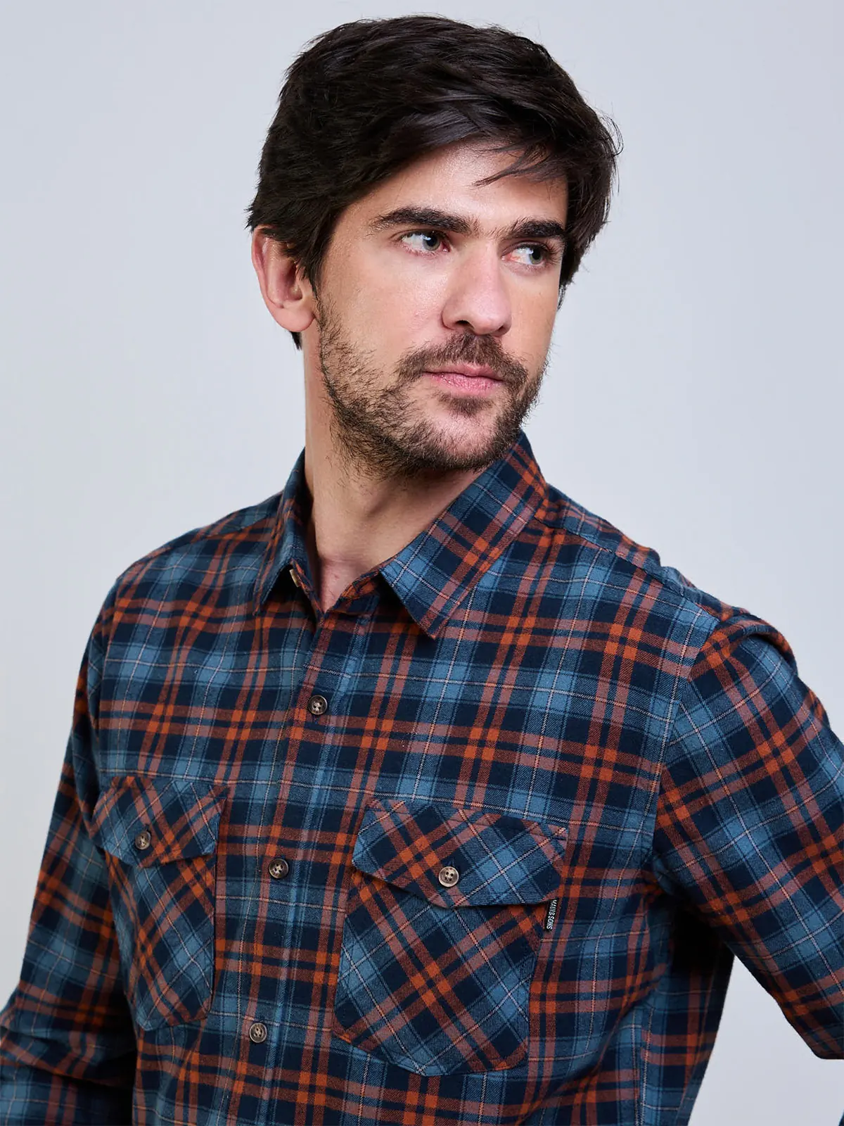 CAMISA MANGA LARGA HOMBRE MAUI AND SONS ESCOCES 5C856 - 3