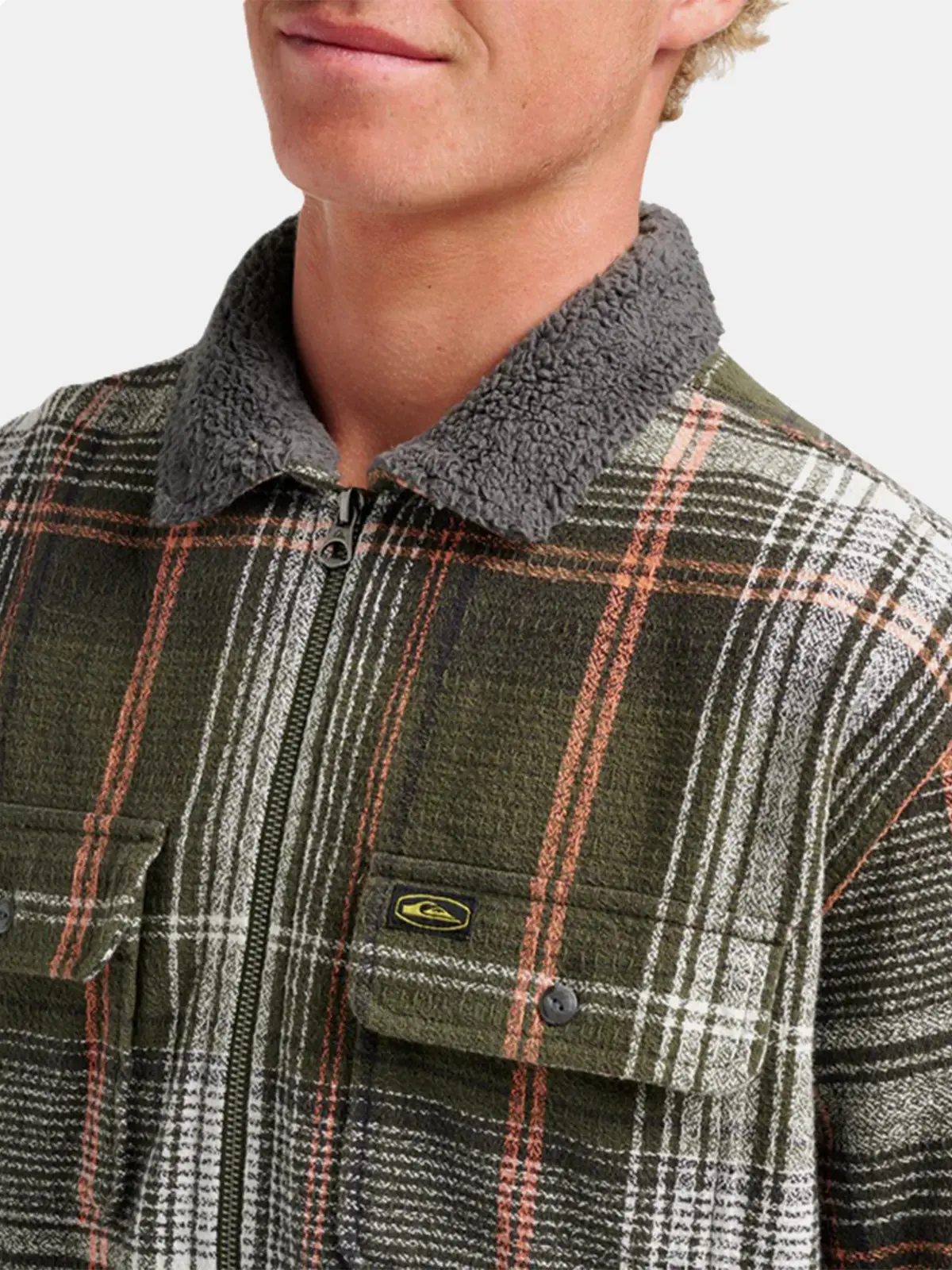 CASACA HOMBRE QUIKSILVER CAMPO ZIP FLANNEL - 3