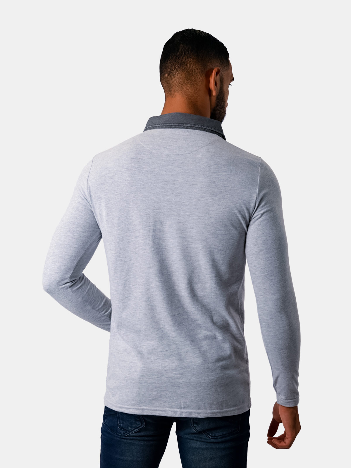 POLO MANGA LARGA BOXY FIT HOMBRE BLACKOUT DANIELS - 2