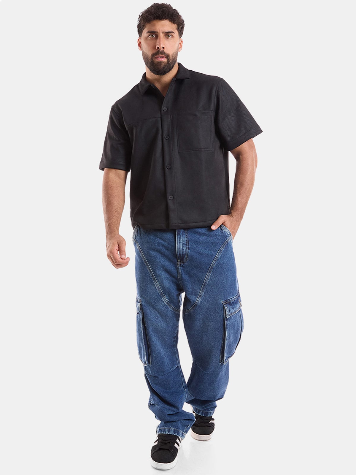 CAMISA MANGA CORTA BOXY FIT HOMBRE METAL JEANS JHONS - 3