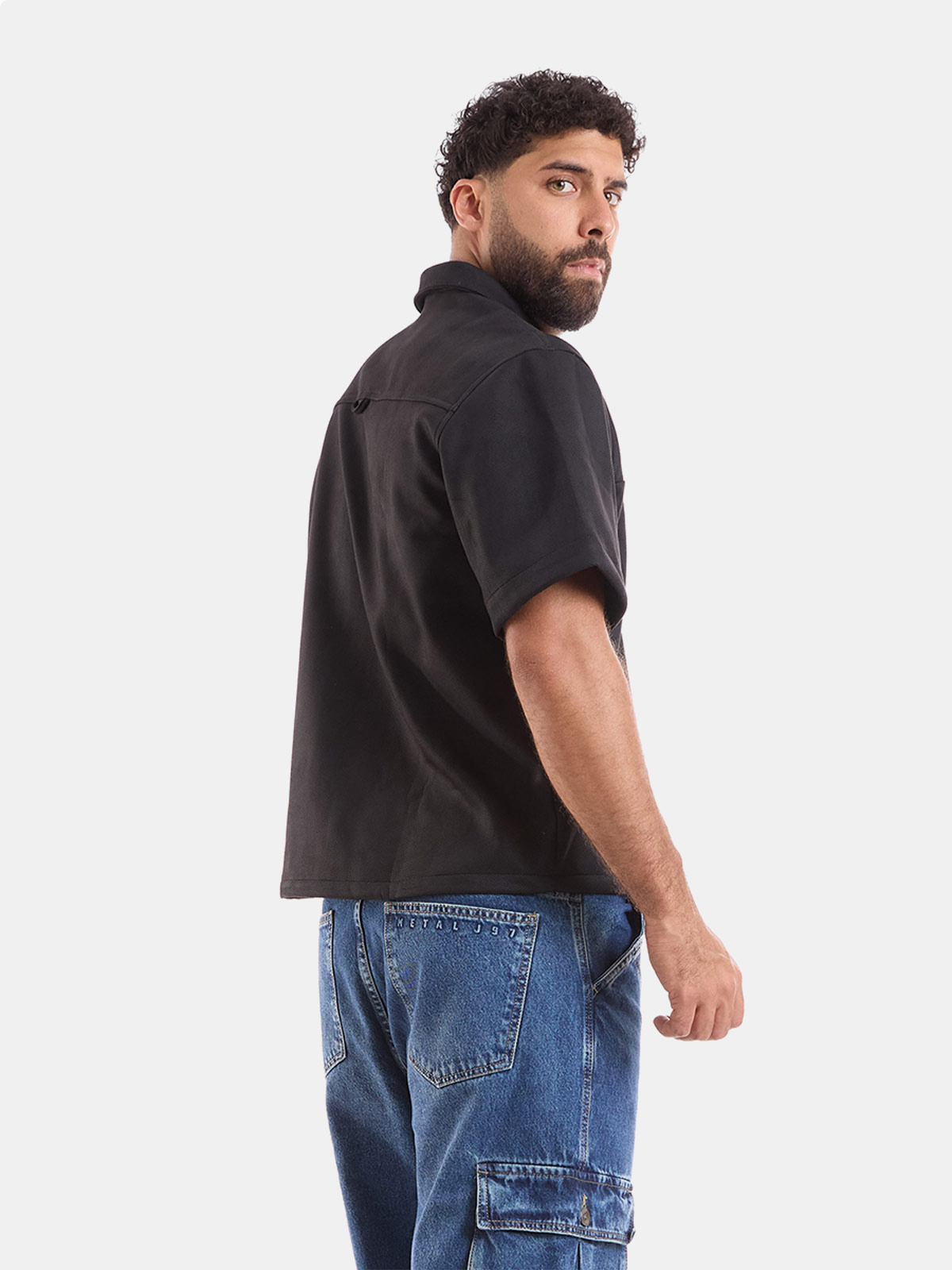 CAMISA MANGA CORTA BOXY FIT HOMBRE METAL JEANS JHONS - 2