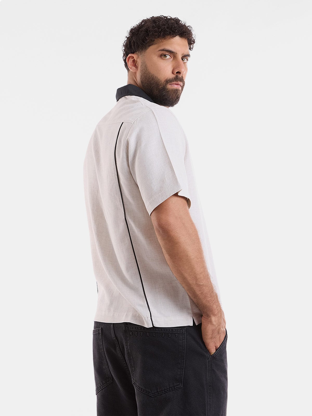 CAMISA MANGA CORTA BOXY FIT HOMBRE METAL JEANS LEWIS - 2