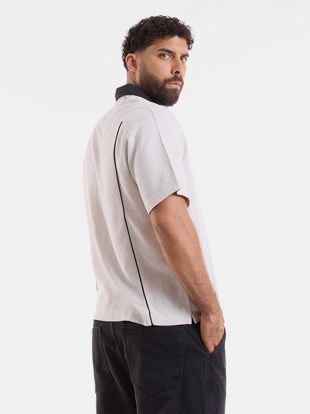 CAMISA MANGA CORTA BOXY FIT HOMBRE METAL JEANS LEWIS - 2