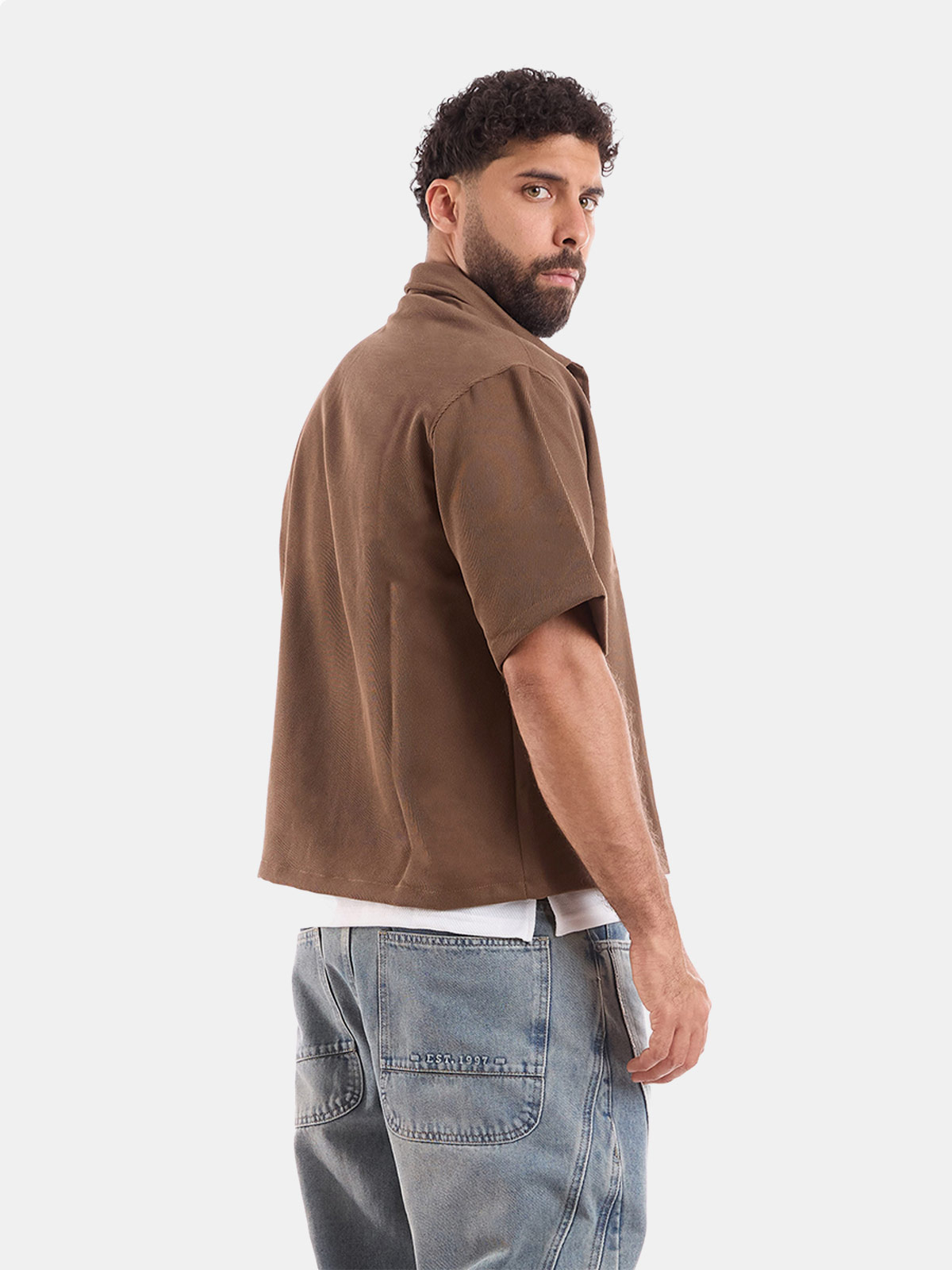 CAMISA MANGA CORTA BOXY FIT HOMBRE METAL JEANS JACKS JACK - 2