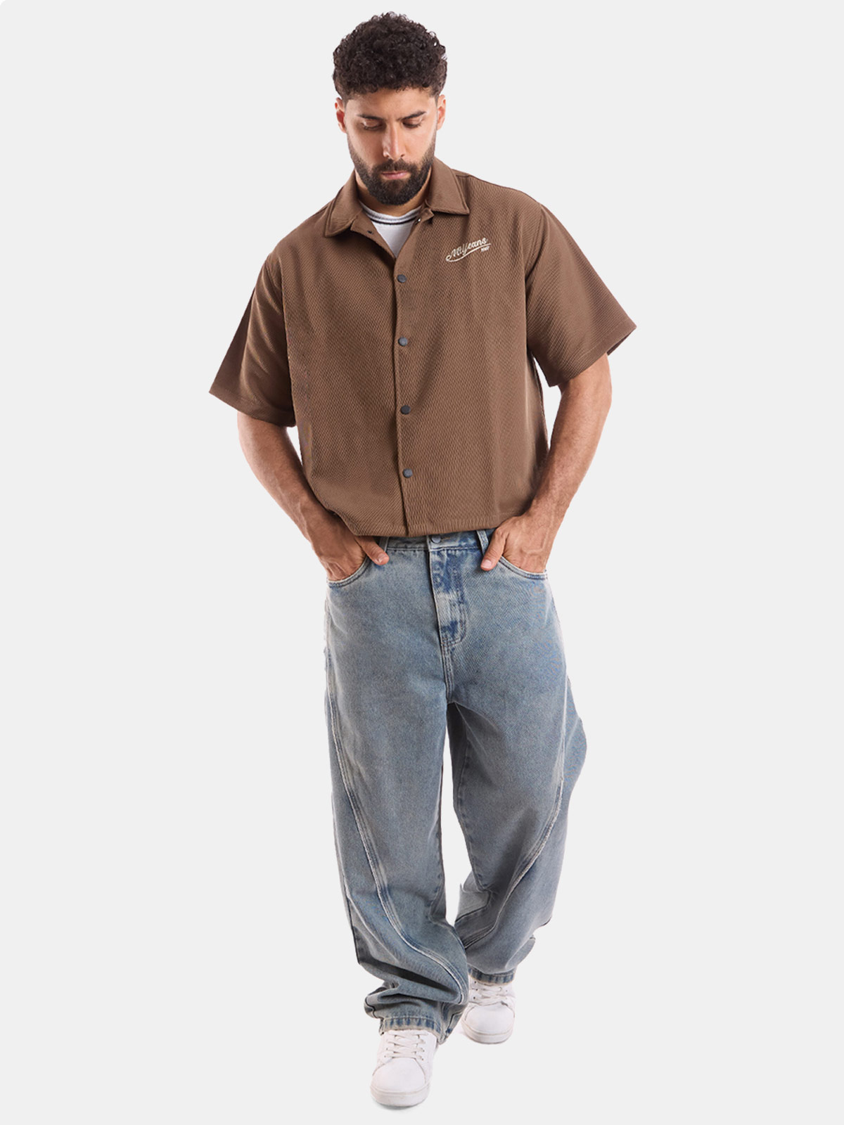 CAMISA MANGA CORTA BOXY FIT HOMBRE METAL JEANS JACKS JACK - 3