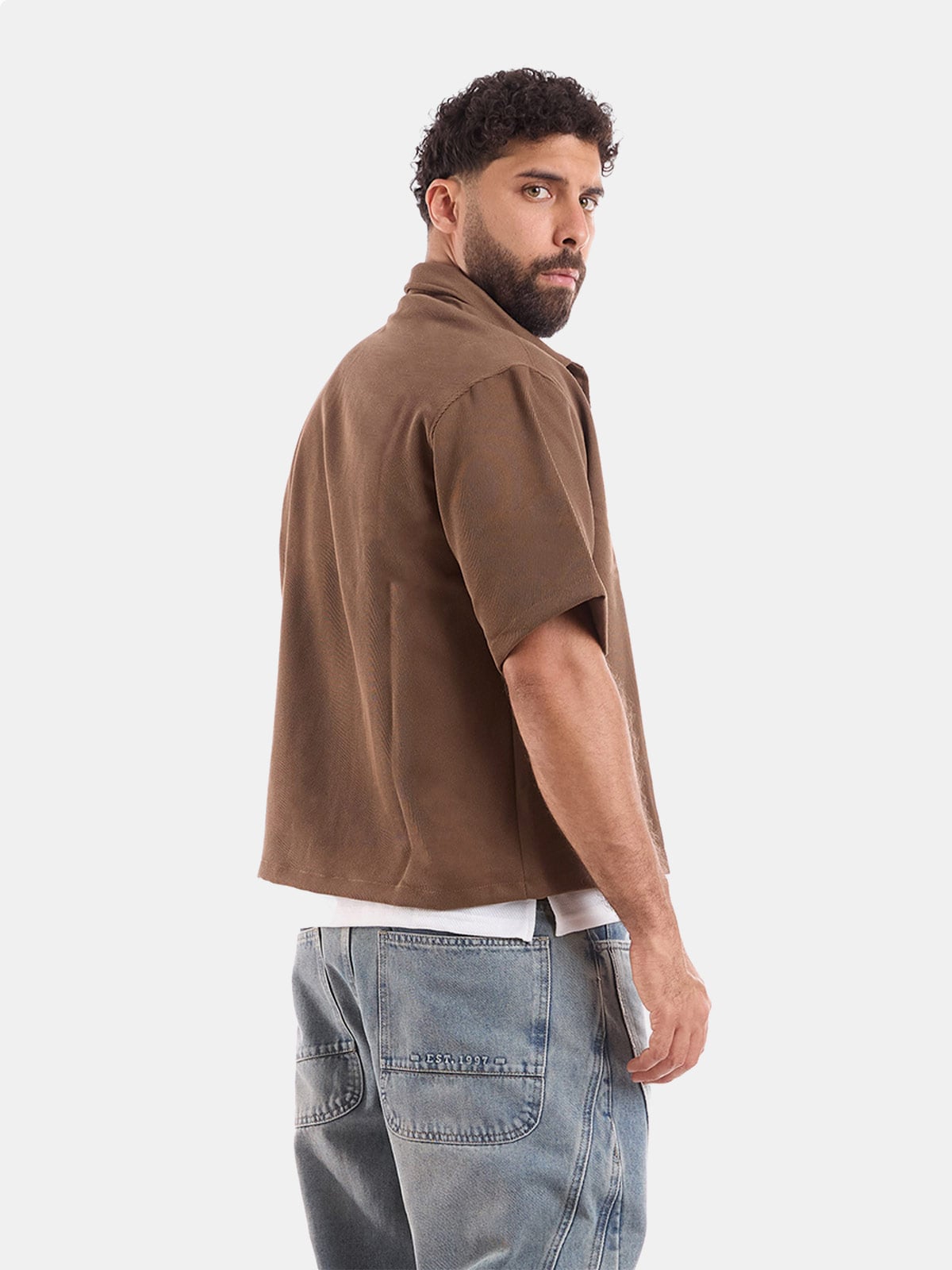 CAMISA MANGA CORTA BOXY FIT HOMBRE METAL JEANS JACKS JACK - 2