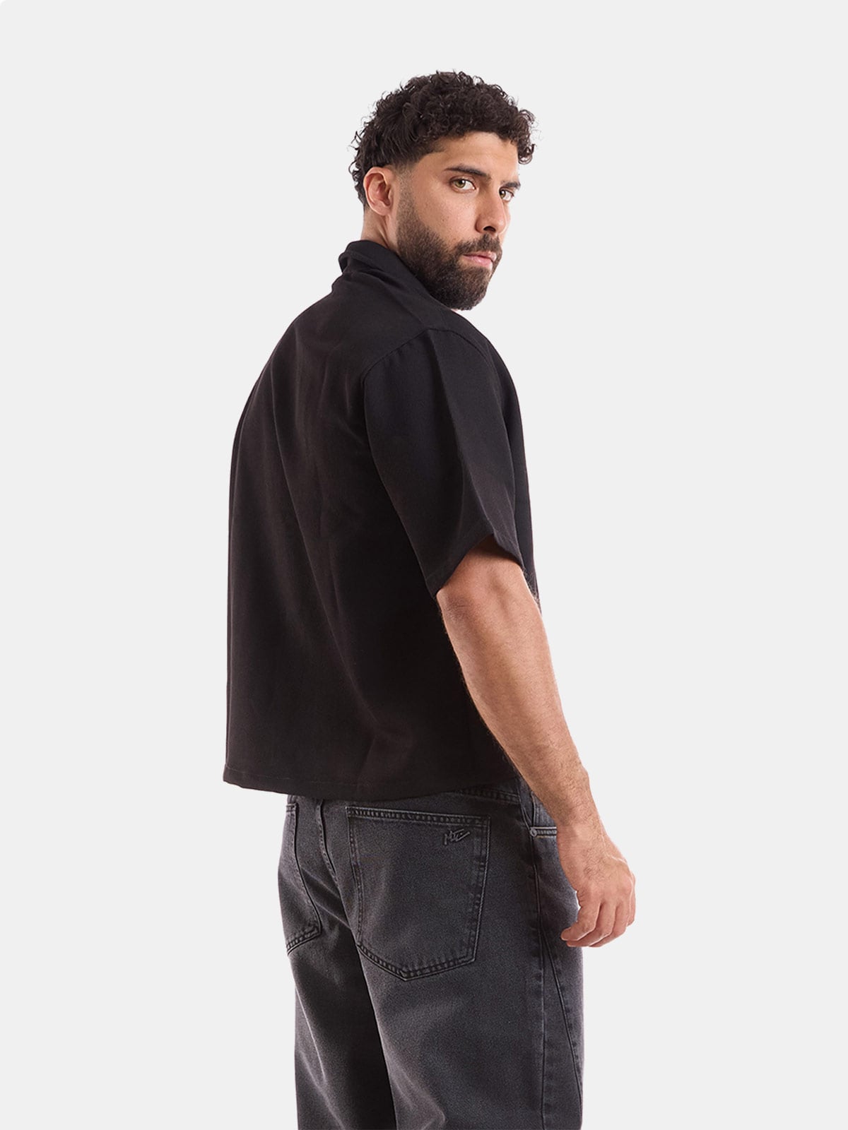 CAMISA MANGA CORTA BOXY FIT HOMBRE METAL JEANS JACKS JACK - 2