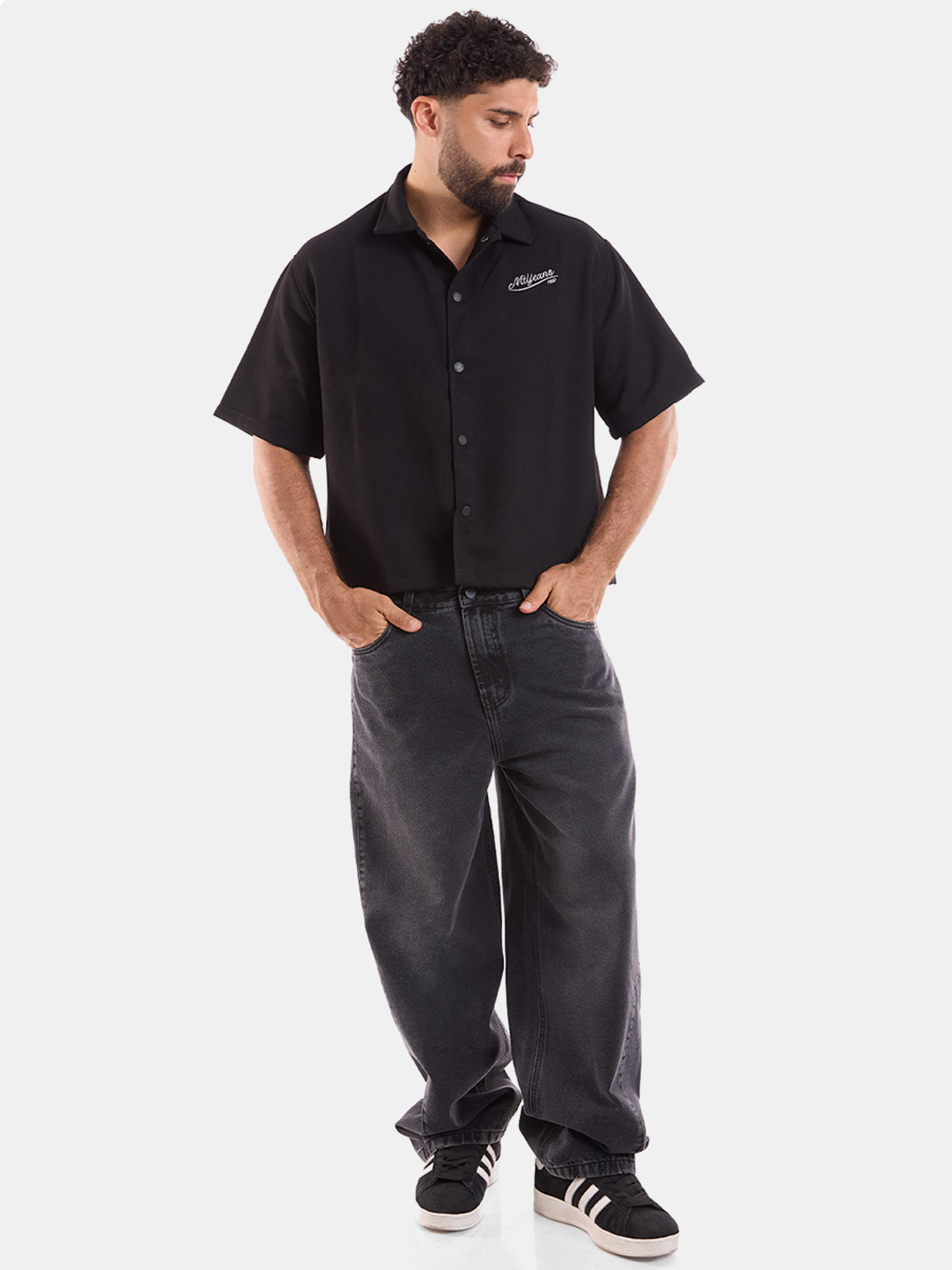 CAMISA MANGA CORTA BOXY FIT HOMBRE METAL JEANS JACKS JACK - 3