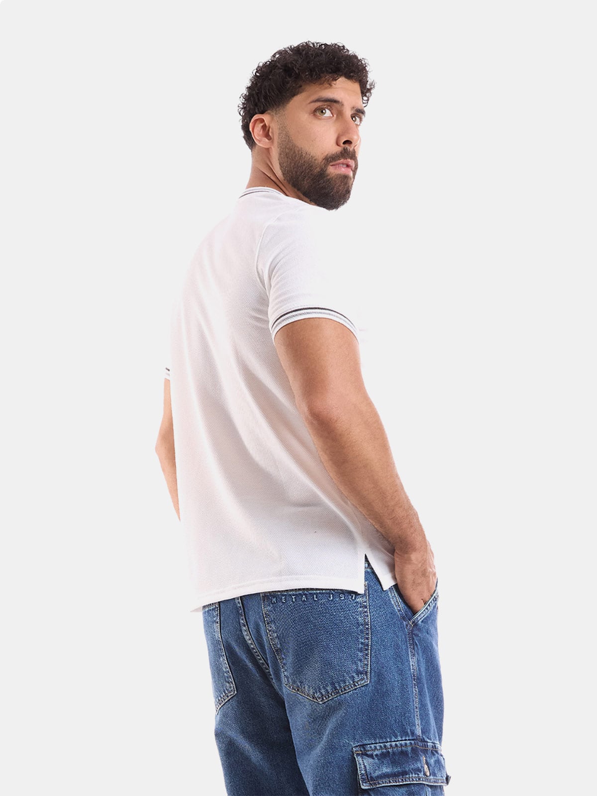 POLO MANGA CORTA REGULAR FIT HOMBRE METAL JEANS NEON - 2