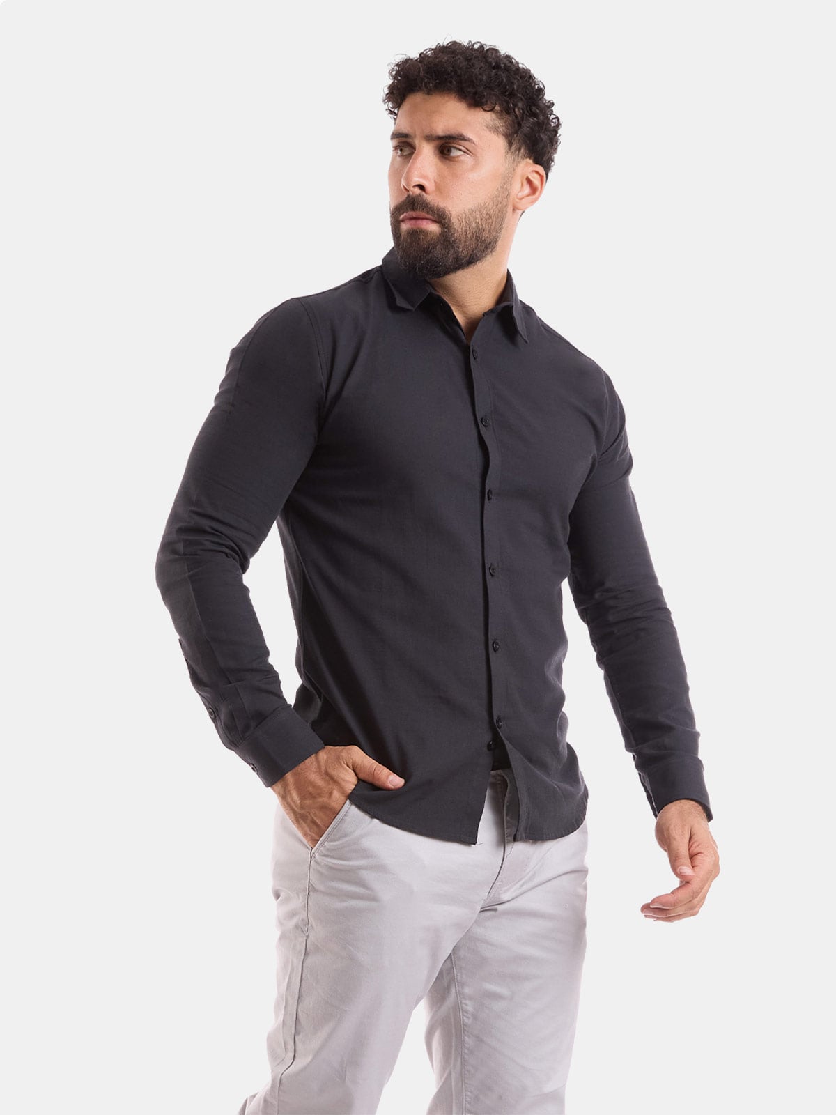 CAMISA REGULAR FIT MANGA LARGA HOMBRE METAL JEANS JOHN LINO JHON - 1