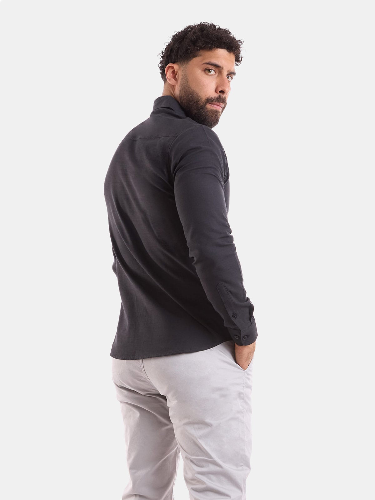 CAMISA REGULAR FIT MANGA LARGA HOMBRE METAL JEANS JOHN LINO JHON - 2