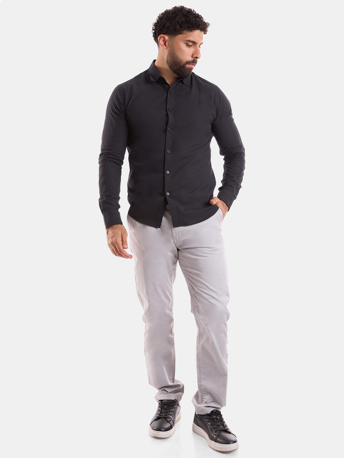 CAMISA REGULAR FIT MANGA LARGA HOMBRE METAL JEANS JOHN LINO JHON - 3