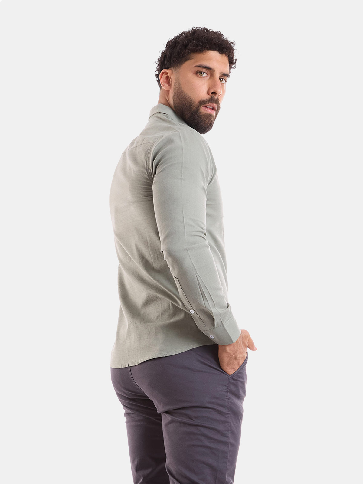 CAMISA REGULAR FIT MANGA LARGA HOMBRE METAL JEANS JOHN LINO JHON - 2
