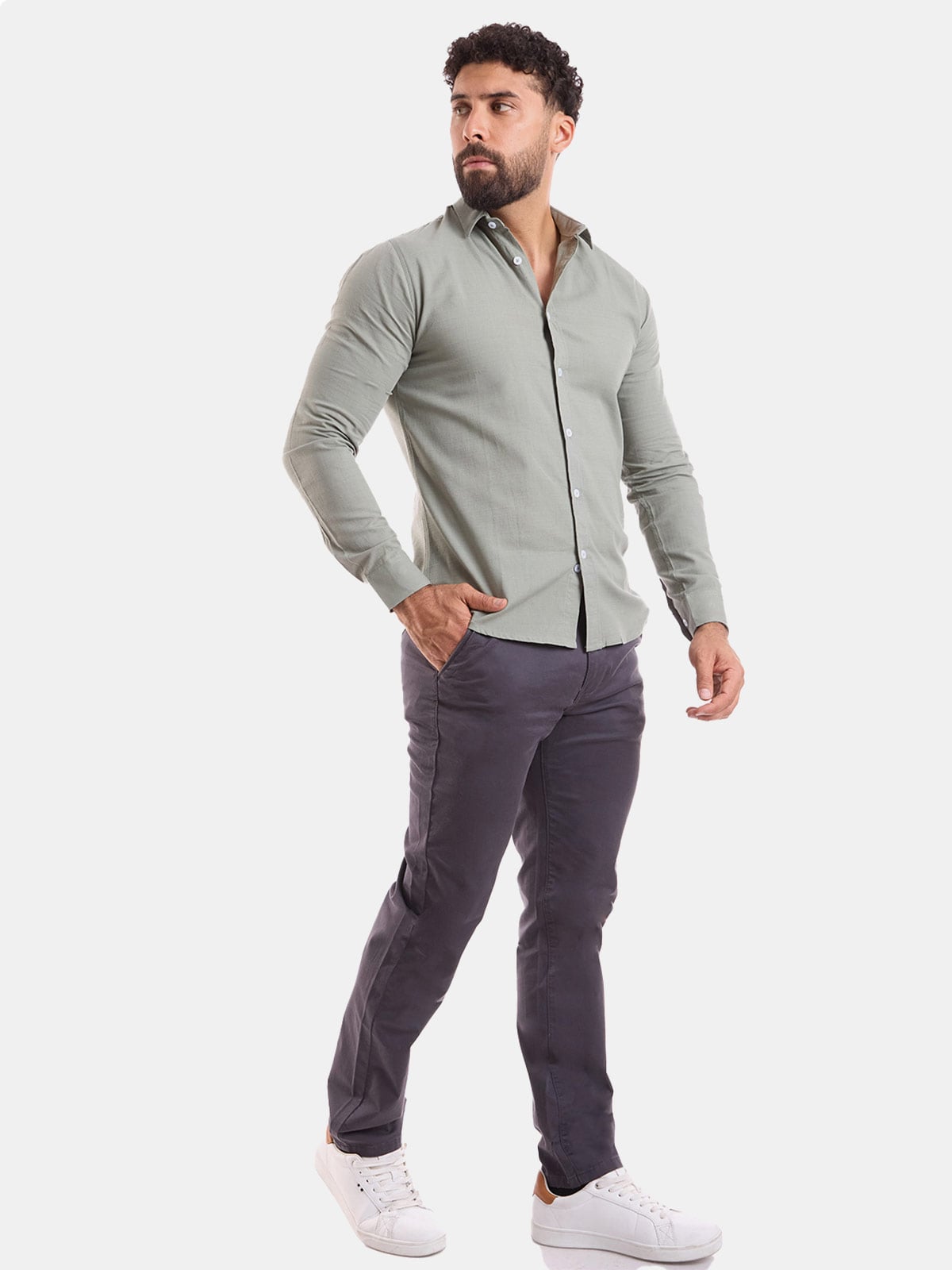 CAMISA REGULAR FIT MANGA LARGA HOMBRE METAL JEANS JOHN LINO JHON - 3