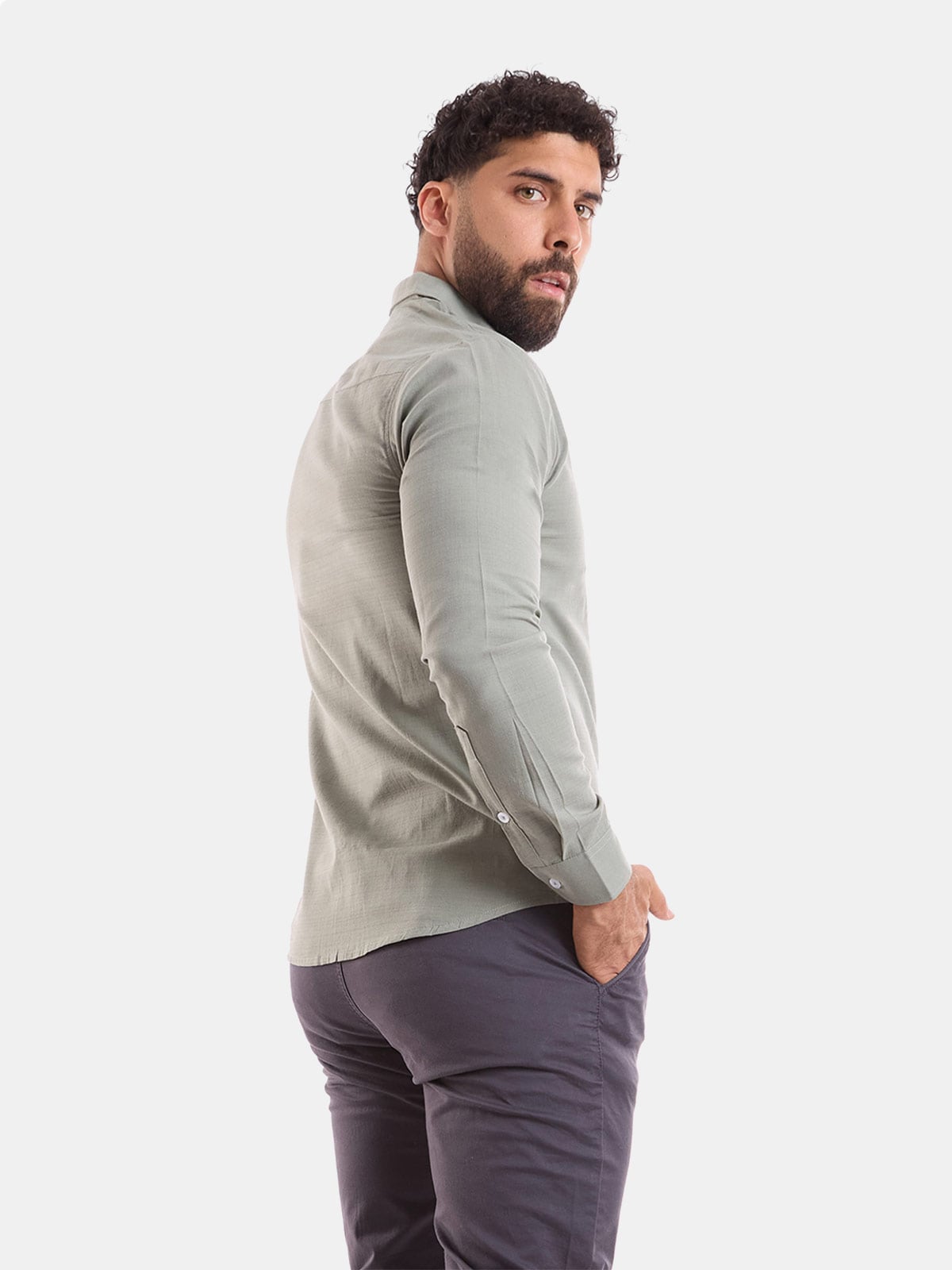 CAMISA REGULAR FIT MANGA LARGA HOMBRE METAL JEANS JOHN LINO JHON - 2