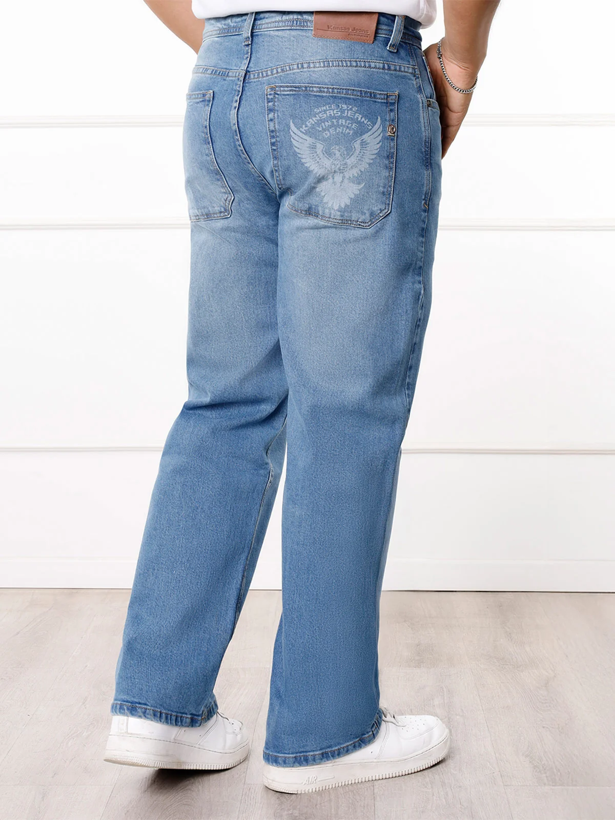 JEAN BAGGY FIT HOMBRE KANSAS EAGLE BOLSILLO ESTAMPADO - 2