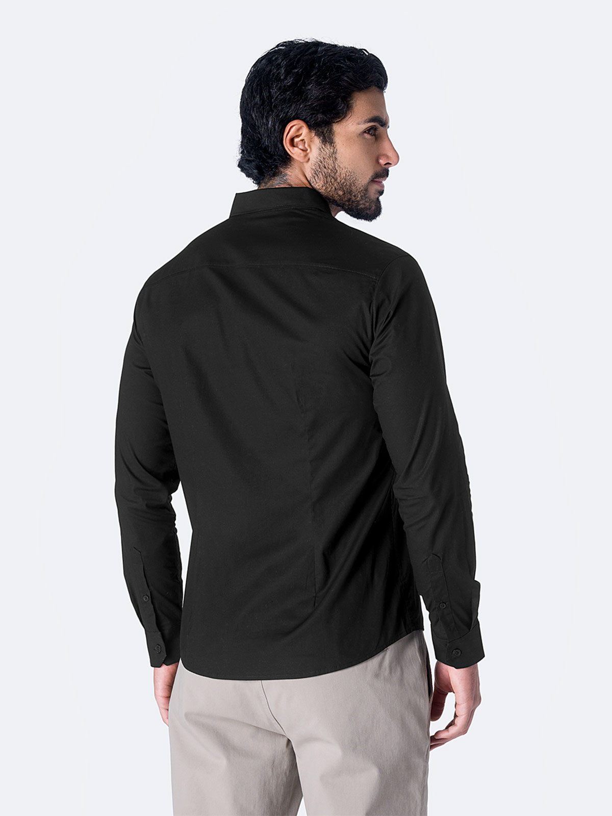 CAMISA SLIM FIT MANGA LARGA HOMBRE PIONIER POPELINA STRETCH  - 2