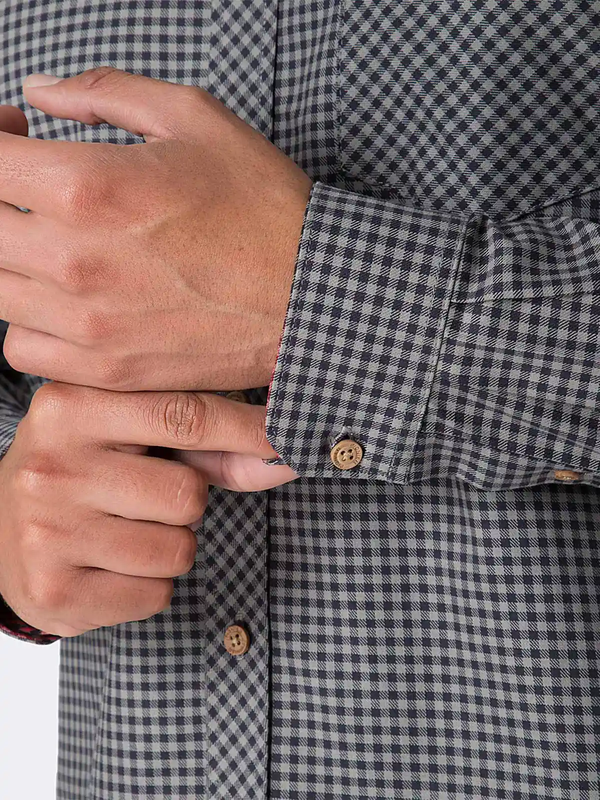 CAMISA REGULAR FIT MANGA LARGA HOMBRE PIONIER CUADROS - 3