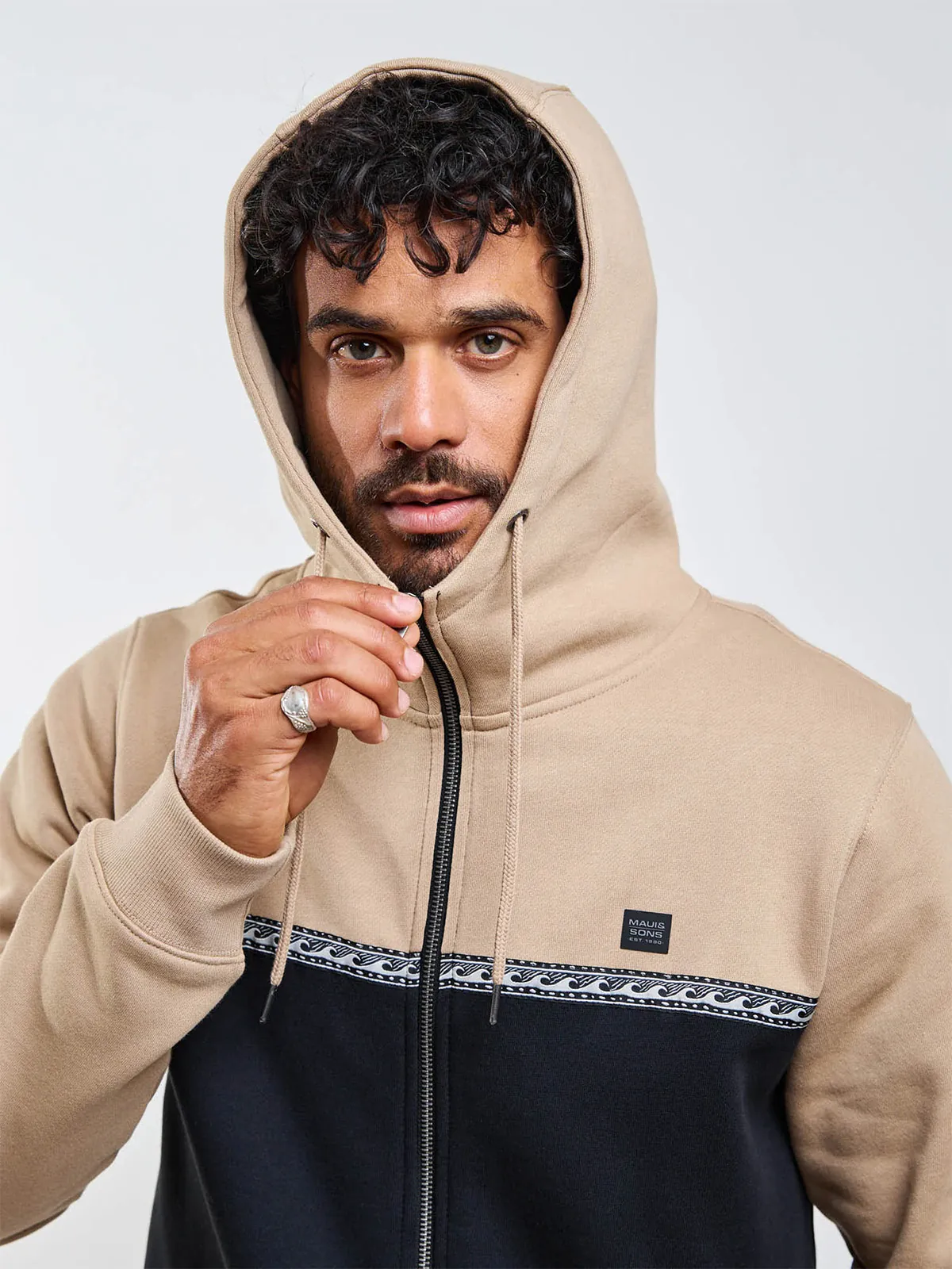POLERA HOMBRE MAUI AND SONS FULL ZIPPER - 3