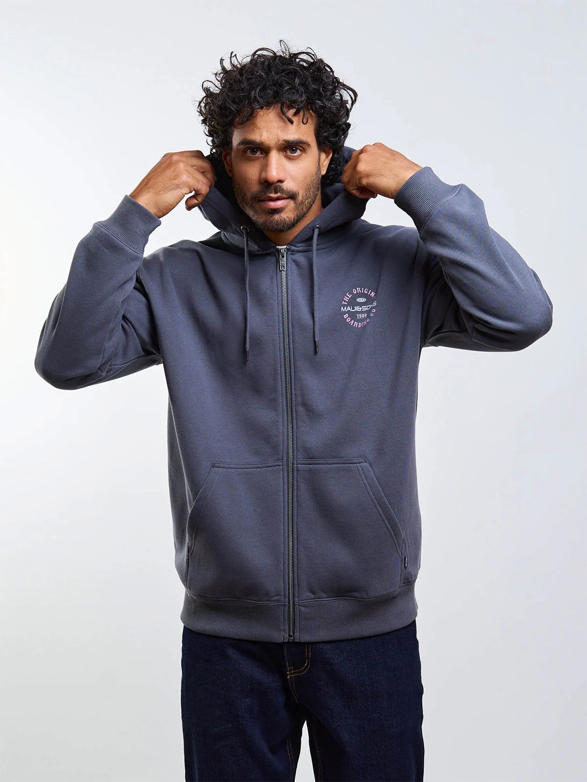 POLERA HOMBRE MAUI AND SONS FULL ZIPPER - 1