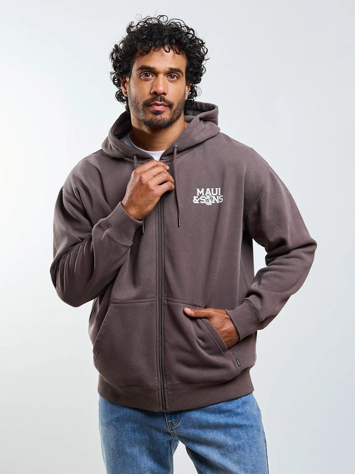 POLERA HOMBRE MAUI AND SONS FULL ZIPPER - 1