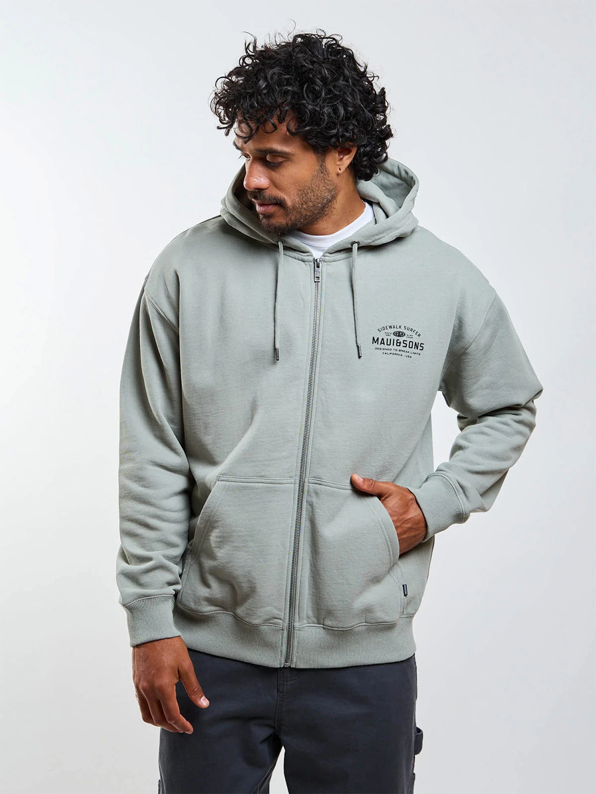 POLERA HOMBRE MAUI AND SONS FULL ZIPPER - 1