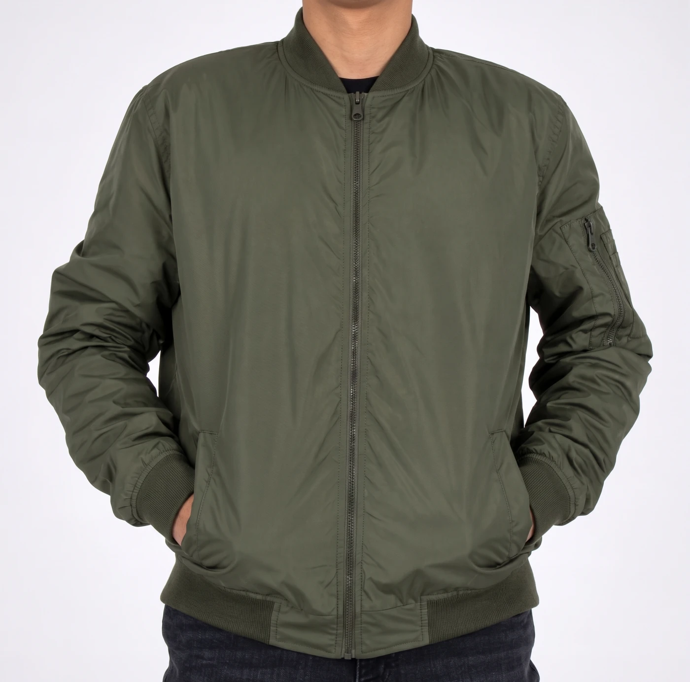 CASACA BOMBER HOMBRE KAYRA MAN COLOR ENTERO - 1