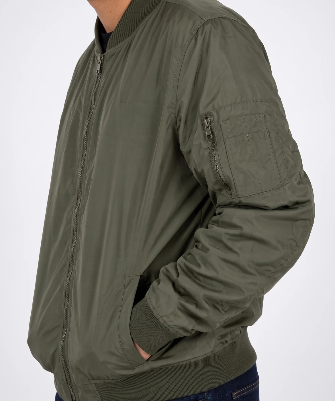 CASACA BOMBER HOMBRE KAYRA MAN COLOR ENTERO - 3