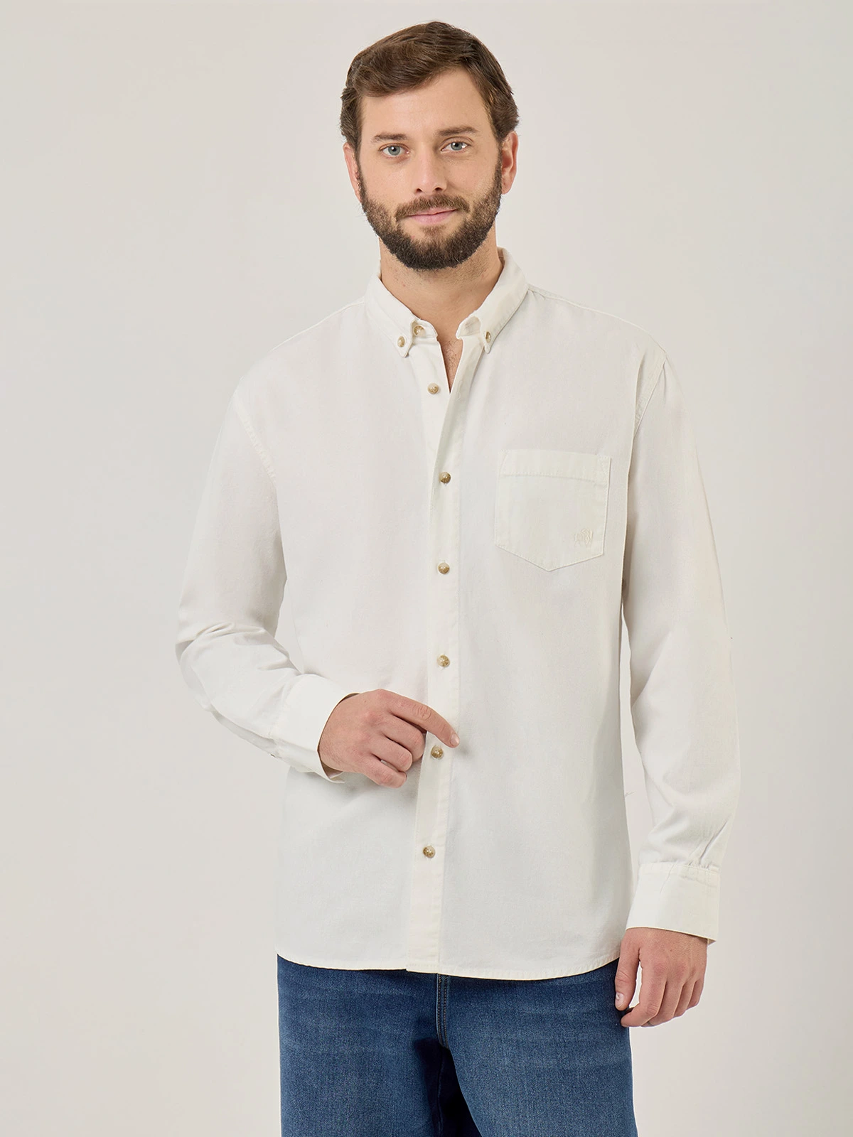 CAMISA MANGA LARGA HOMBRE ROBERT LEWIS - 1