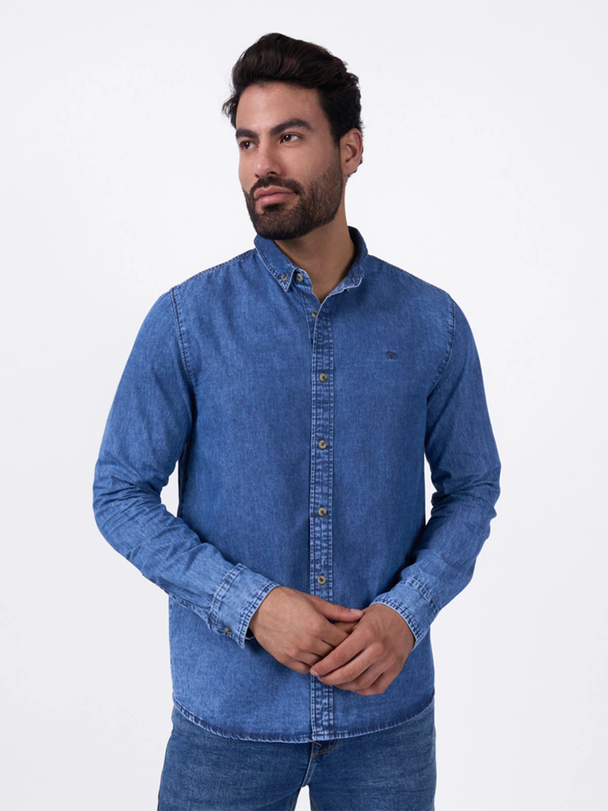 CAMISA MANGA LARGA HOMBRE BRONCO XABI - 1