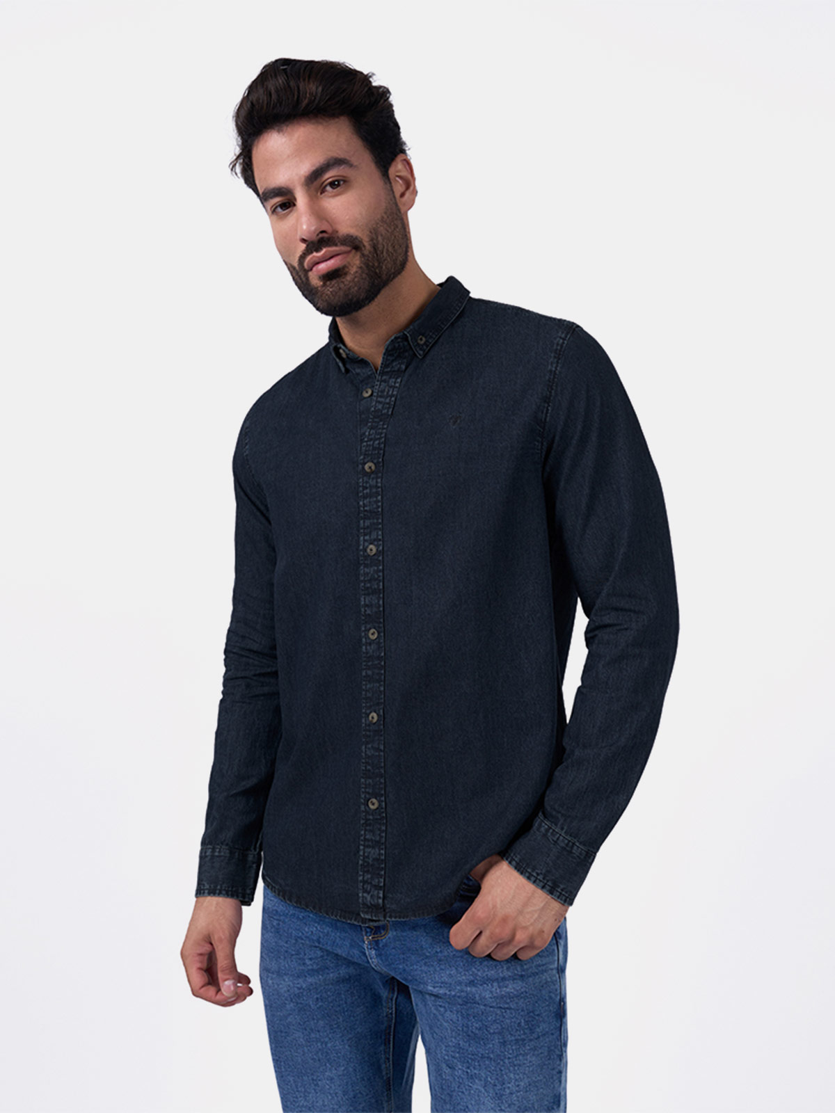 CAMISA MANGA LARGA HOMBRE BRONCO XABI - 1