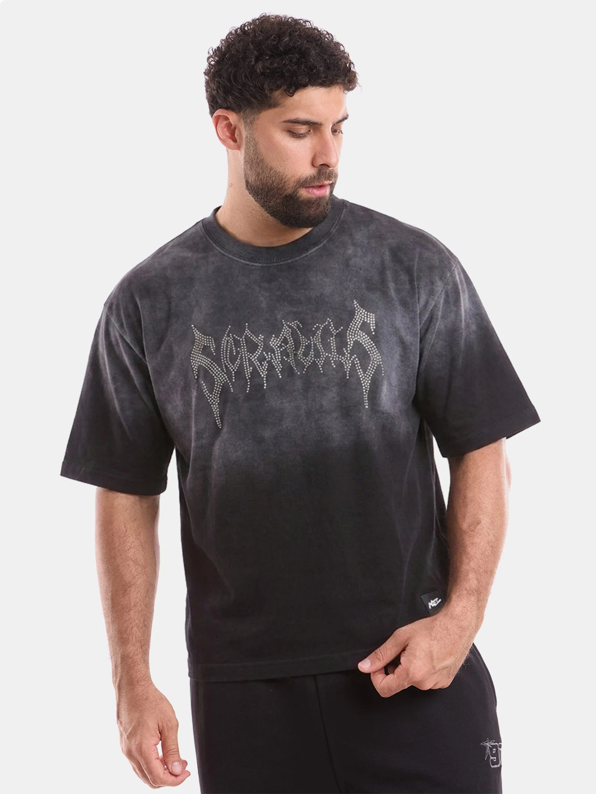 POLO MANGA CORTA BOXY FIT HOMBRE METAL JEANS TRIBAL - 1