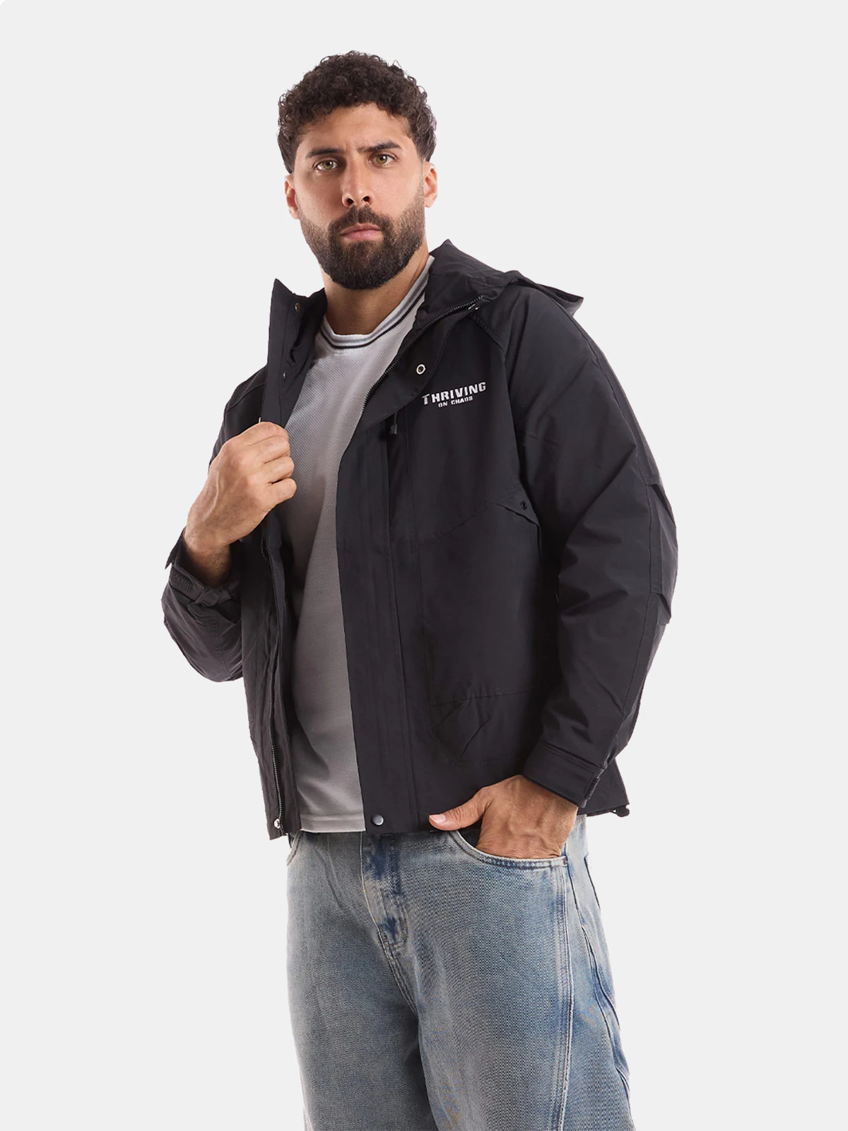 CASACA HOMBRE METAL JEANS CORTAVIENTO LOGAN - 1