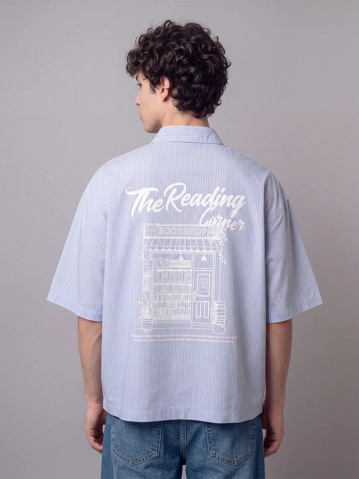 CAMISA MANGA CORTA ALGODÓN HOMBRE INDEX RELAXED RAYAS - 2