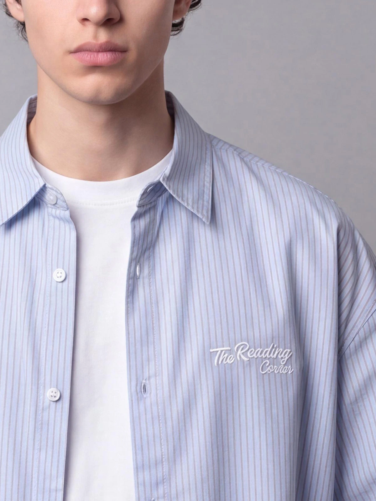 CAMISA MANGA CORTA ALGODÓN HOMBRE INDEX RELAXED RAYAS - 3