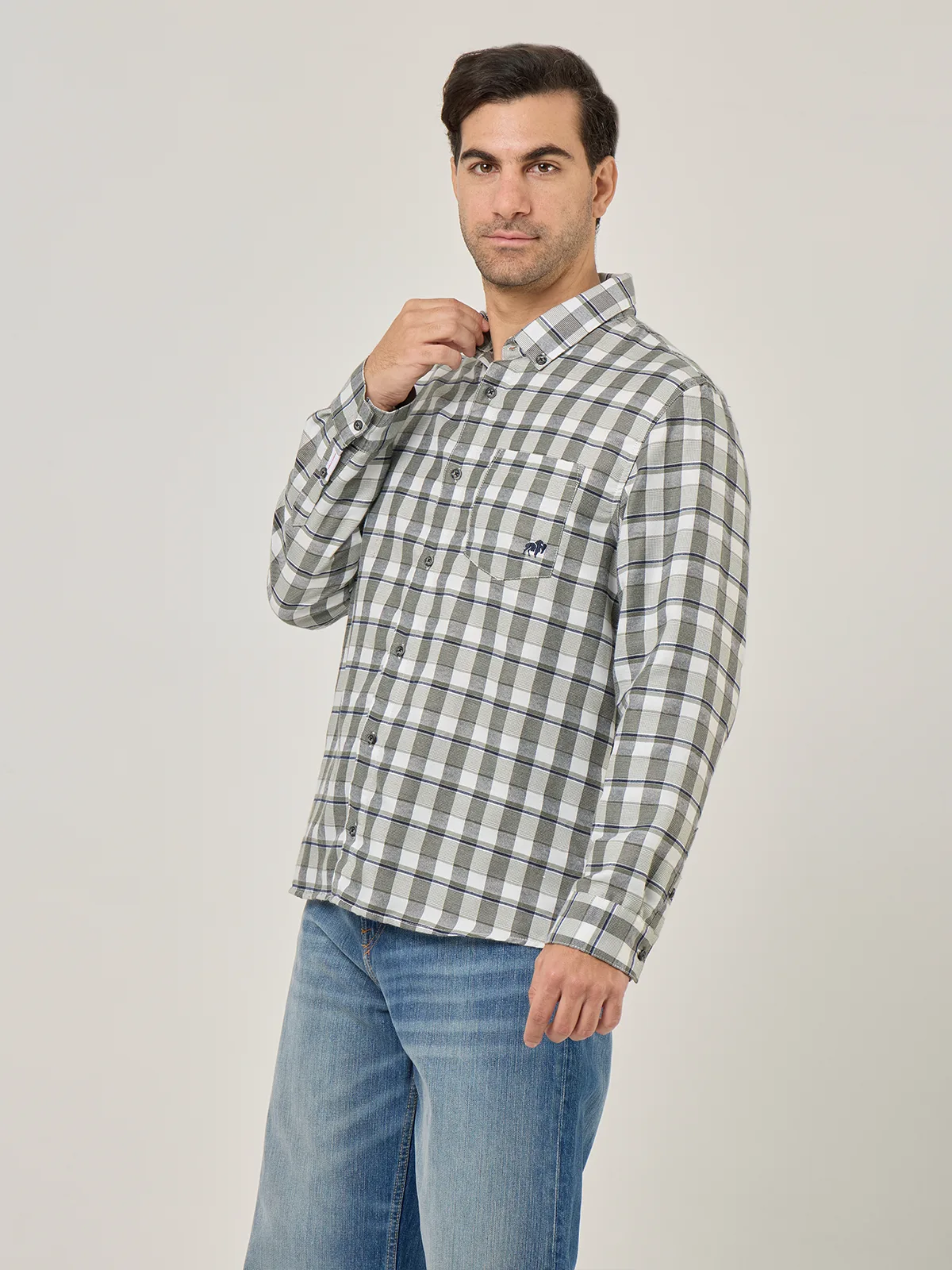 CAMISA MANGA LARGA ALGODÓN HOMBRE ROBERT LEWIS - 3