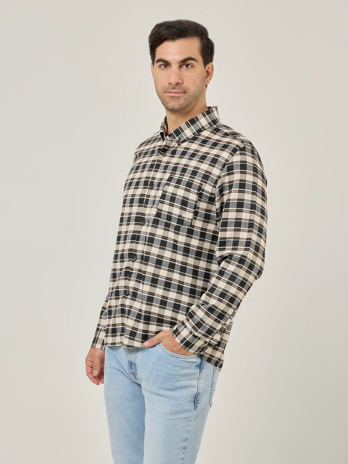 CAMISA MANGA LARGA ALGODÓN HOMBRE ROBERT LEWIS - 3