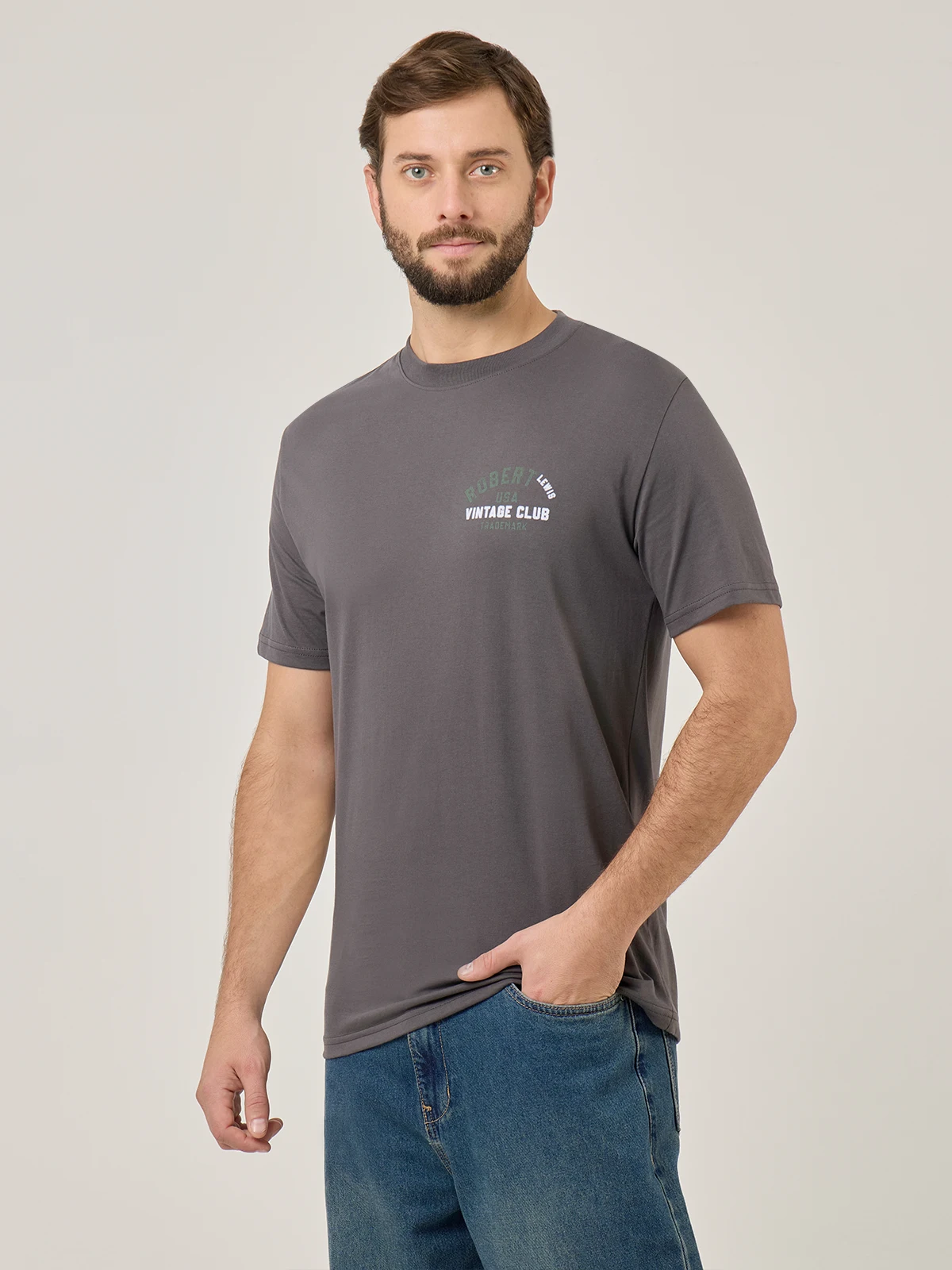 POLO MANGA CORTA ALGODÓN HOMBRE ROBERT LEWIS VINTAGE - 3