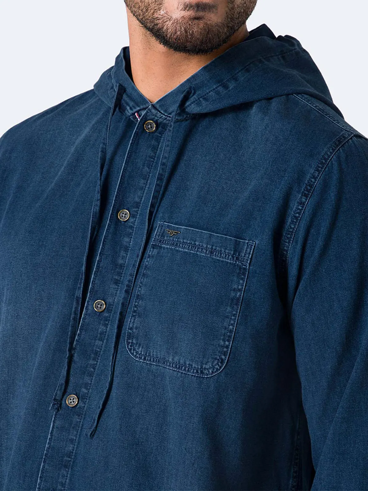 CAMISA MANGA LARGA HOMBRE PIONIER DENIM KRAATOS - 4