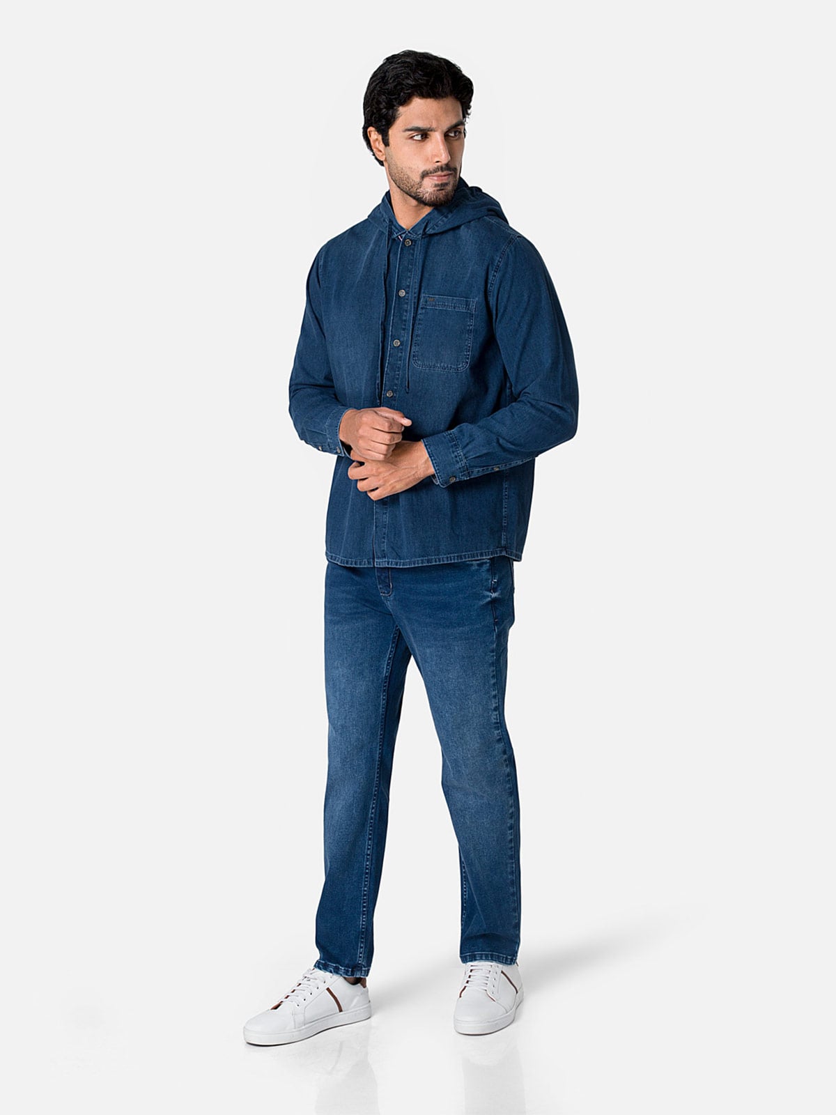 CAMISA MANGA LARGA HOMBRE PIONIER DENIM KRAATOS - 6