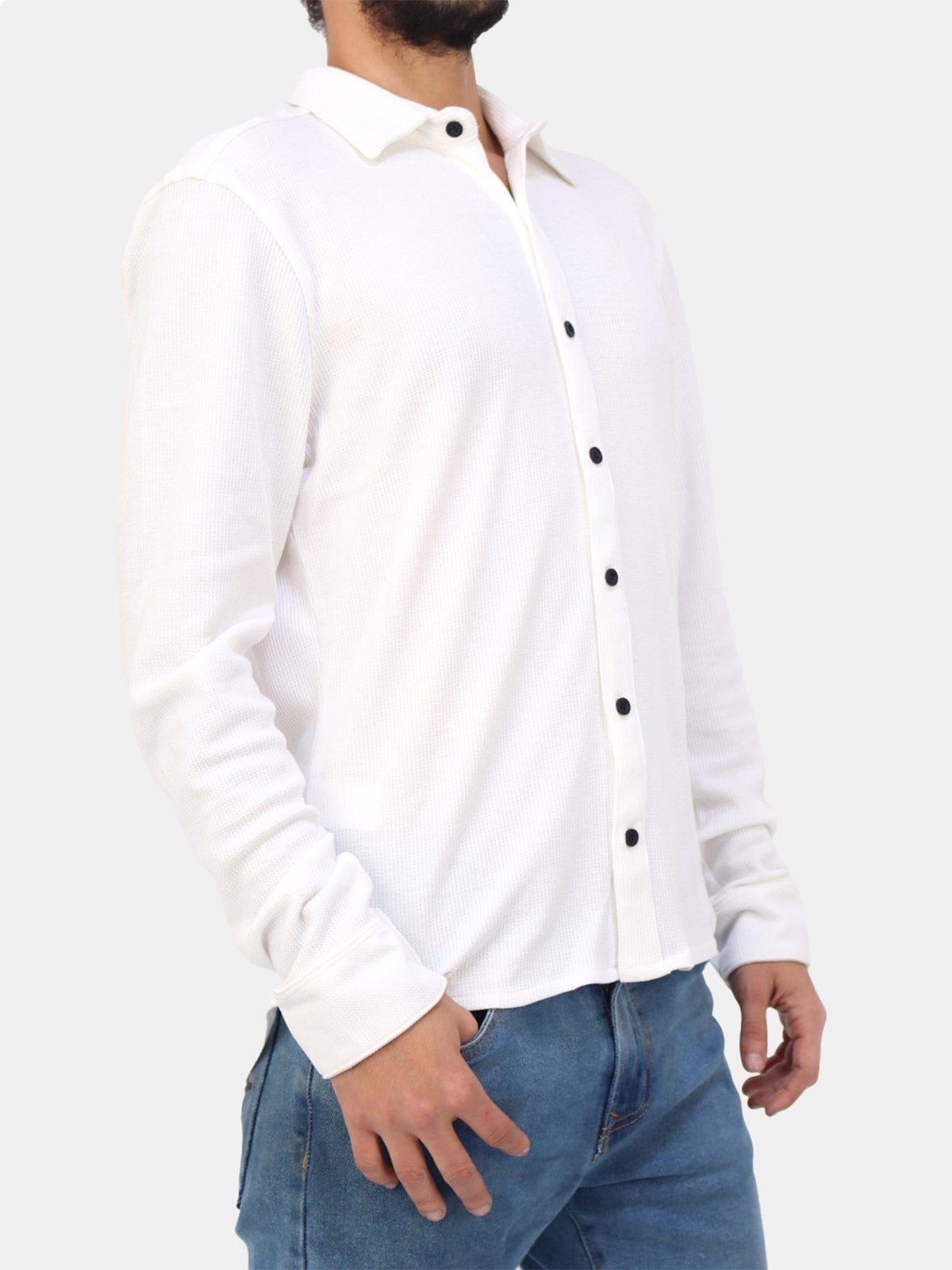 CAMISA MANGA LARGA HOMBRE KAYRA MAN WAFLE - 2