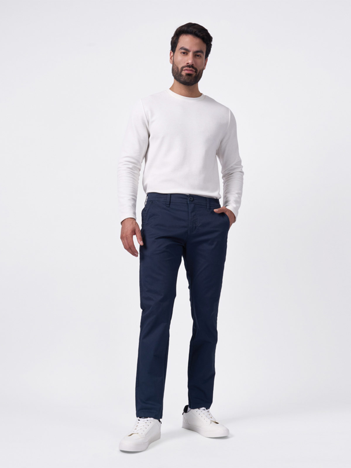 PANTALON CHINO SLIM HOMBRE BRONCO BEIGE - 1