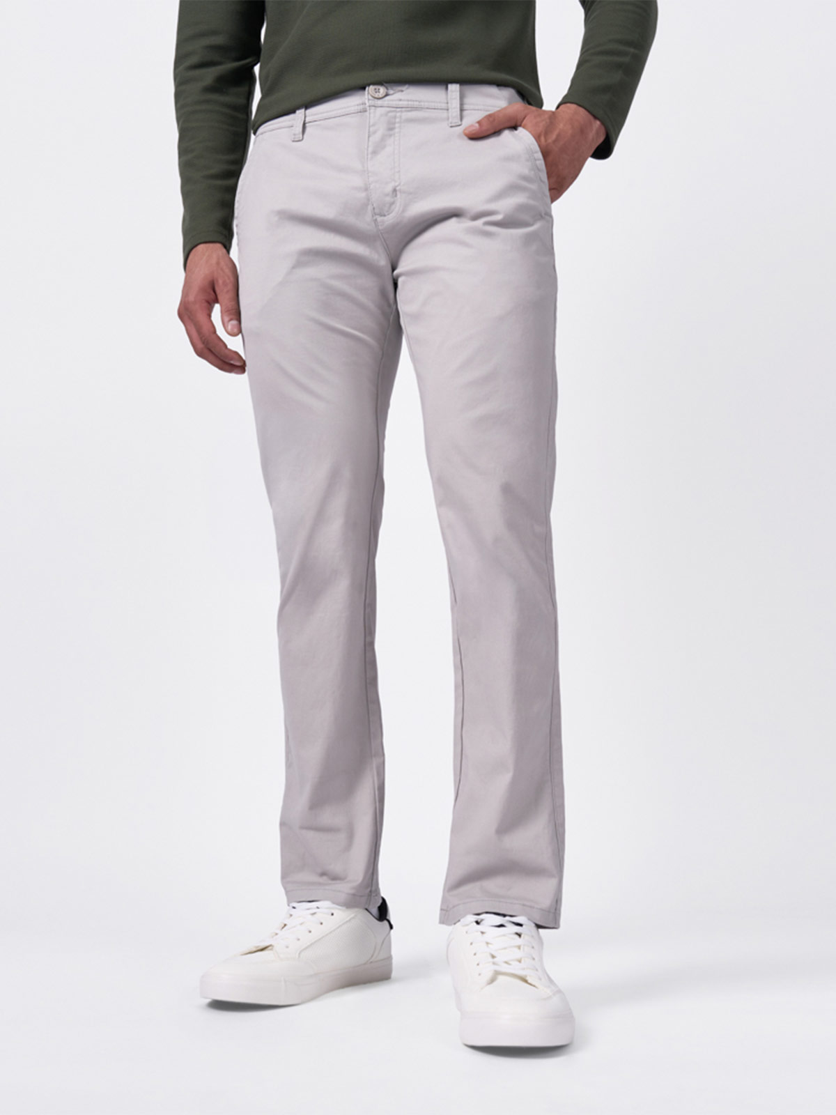 PANTALON CHINO SLIM HOMBRE BRONCO BEIGE - 2
