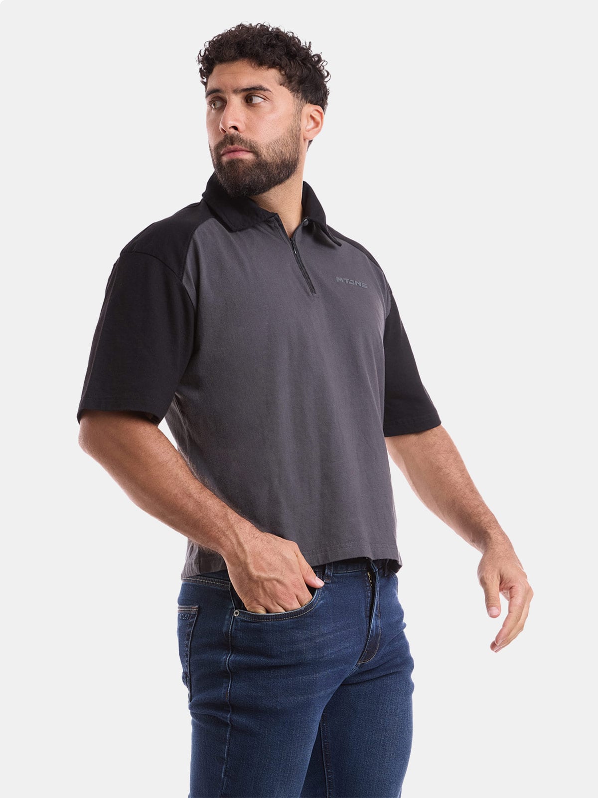 POLO BOXY FIT HOMBRE METAL JEANS CAMISERO IKI - 1