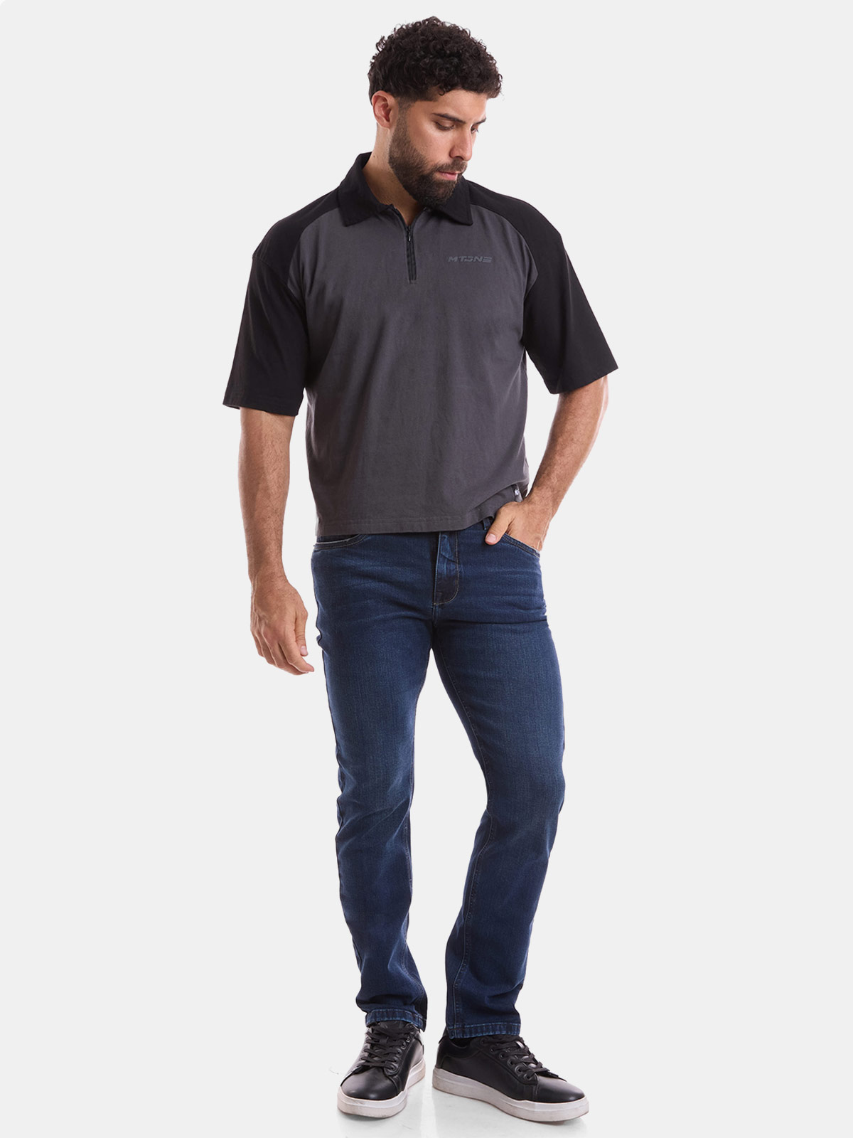 POLO BOXY FIT HOMBRE METAL JEANS CAMISERO IKI - 4